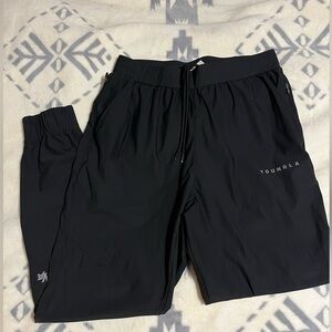 YoungLA Black Performance Joggers